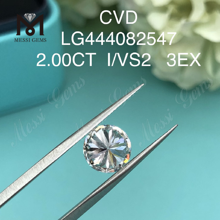 2ct I VS2 RD Form EX Cut Grade Labordiamanten im Angebot