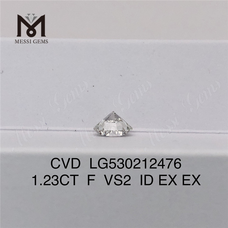 1,23 ct F CVD Labordiamant VS2 runder weißer loser Labordiamant zum Großhandelspreis