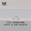 5,01 CT G im Labor gezüchtete Diamanten zum Großhandelspreis im Vergleich zu 2 losen synthetischen Diamanten zum Fabrikpreis