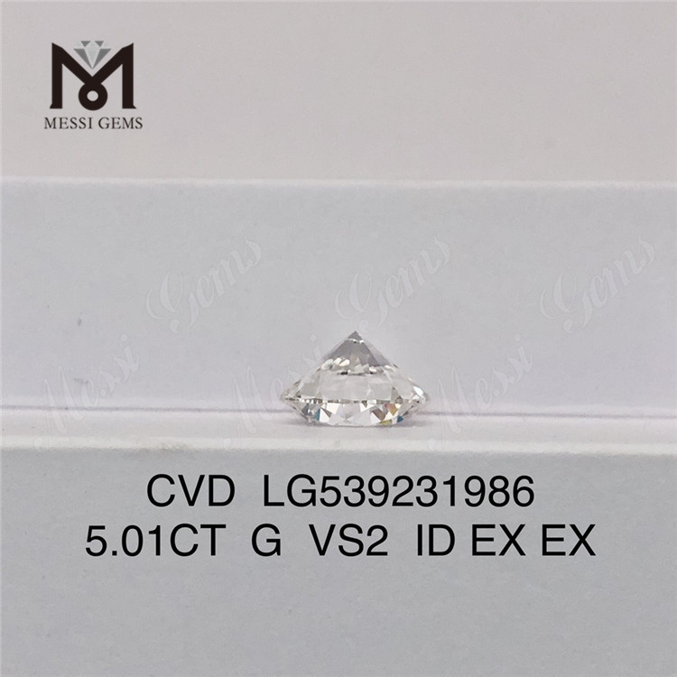 5,01 CT G im Labor gezüchtete Diamanten zum Großhandelspreis im Vergleich zu 2 losen synthetischen Diamanten zum Fabrikpreis