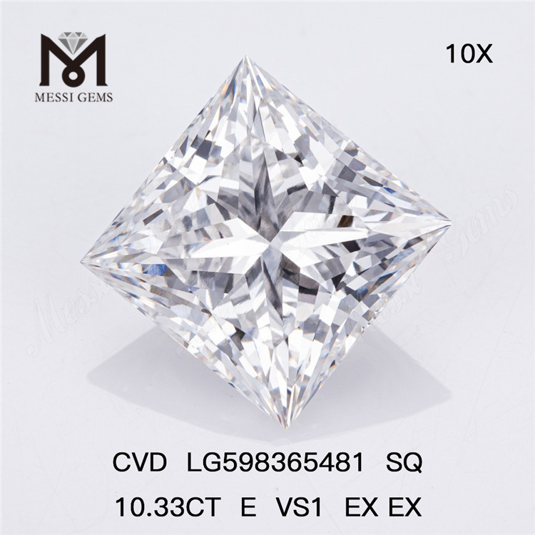 10,33 CT E VS1 EX EX SQ, im Labor gezüchteter CVD-Diamant für den Großeinkauf, Ihr Wettbewerbsvorteil LG598365481 