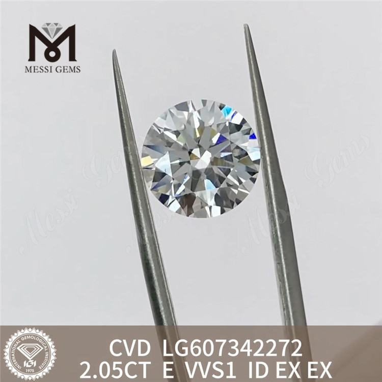 2,05 ct IGI-Diamant mit der Bewertung E VVS1 CVD, der die Schönheit enthüllt – Messigems LG607342272 