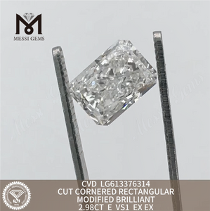 2,98 CT RECHTECKIGER SCHNITT E VS1 CVD LG613376314