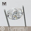 7,30 CT Diamond Lab OV VVS2 D Farbe CVD LG605348950丨Messigems