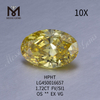 1,72 ct FVY OVAL BRILLIANT Schliff SI1 Labordiamant