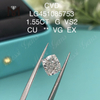 1,55 Karat g VS2 CVD-Diamant im Kissenschliff im Labor zum Neupreis