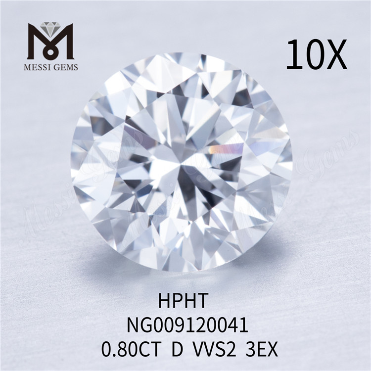 0,80 CT D runder VVS-Labordiamant 3EX Labordiamanten im Großhandel