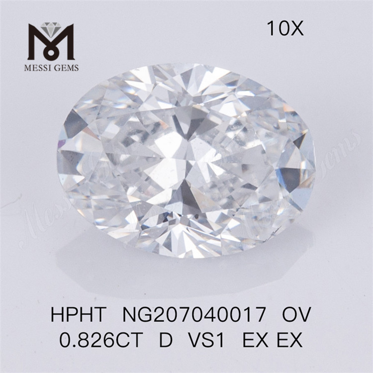 HPHT OV 0,826CT D VS1 EX EX Synthetischer Diamant