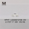 2,17 CT, im Labor gezüchteter ovaler Diamant F, Farbe HPHT, künstlich hergestellter Diamant im Großhandel