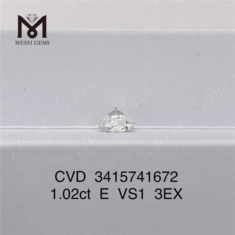 1,02 ct VS 3EX Labordiamant, künstlicher Diamant der Farbe E, auf Lager