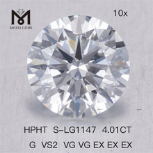 4,01 ct HPHT-Labordiamant G VS2 VG VG EX EX EX Großhandel mit im Labor gezüchteten Diamanten