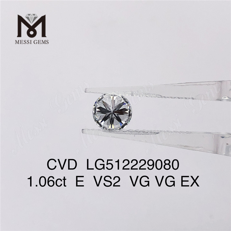 1,06 ct E-CVD-Diamanten im Großhandel vs. Hersteller von EX-runden, im Labor gezüchteten Diamanten