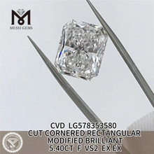 5,40 CT F VS2 EX EX RECHTECKIGER MODIFIZIERTER BRILLANT, hochwertige Labordiamanten CVD LG578353580