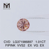 1,01 CT FIPINK VVS2 Großhandelslabor erstellte Diamanten CVD LG371986897