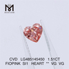 1,51 CT FIOPINK SI1 HEART VG VG-Großhandelslabor erstellte Diamanten CVD LG485145450