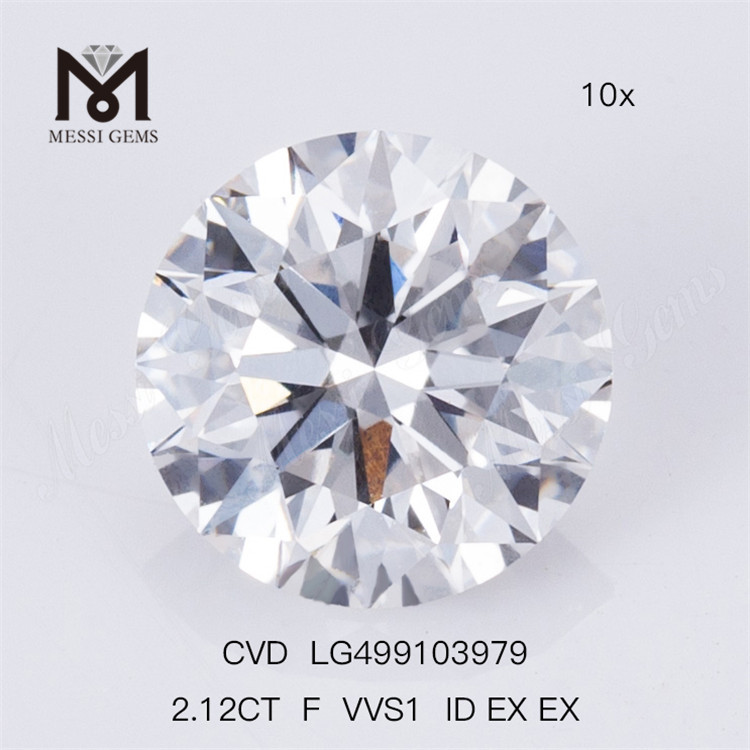 2,12 CT F VVS1 ID EX EX im Labor gezüchteter Diamant CVD