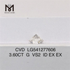 3,6 CT G vs2 loser Labordiamant im RD-Schliff, CVD-Diamanten zum Großhandelspreis