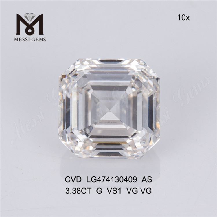 3,38 ct AS 3 ct günstiger synthetischer Diamant CVD-Diamant zum Großhandelspreis