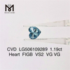 1,19 ct Herz FIGB VS2 VG VG synthetische farbige Diamanten CVD LG506109289