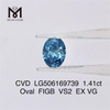 1,41 ct ovaler, im Labor gezüchteter IGI VS2 EX-Diamant