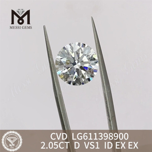 2 Karat Labordiamant D VS1 ID Brilliance for Designers丨Messigems CVD LG611398900