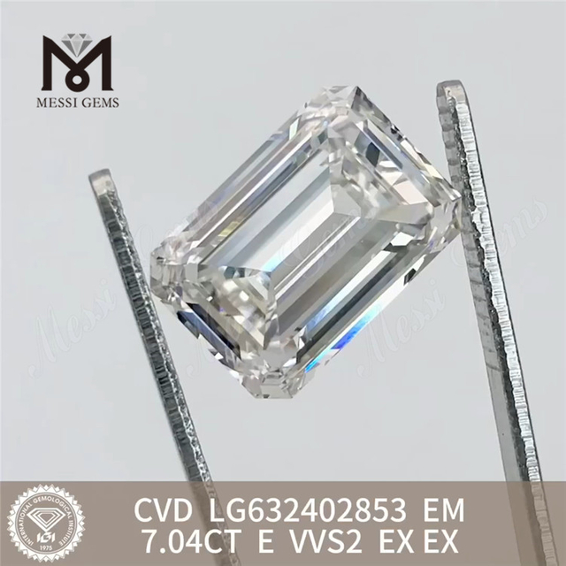 7,04 CT EM E VVS2 neuer Diamant CVD LG632402853丨Messigems 