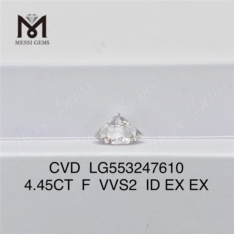 4,45 CT F VVS2 ID EX EX Erschwinglicher großer CVD-Diamant im Großhandel