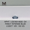 2,03 CT VS1 VG VG OV FANCY INTENSE BLUE Tiefblauer Diamant Hpht LG578314635