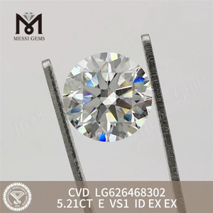 5,21 CT E VS1 ID CVD Laborgefertigte Diamanten LG626468302丨Messigems