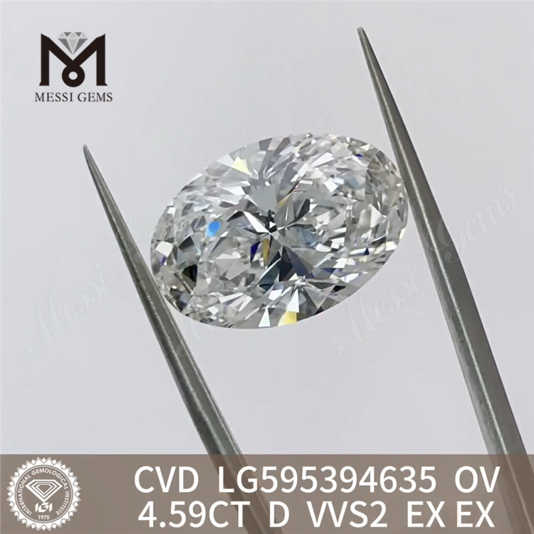 4,59 ct D VVS2 EX EX OV 4,5 ct CVD loser Diamant LG595394635