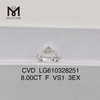 8,00 CT F-Labordiamant, IGI-zertifizierter nachhaltiger Glanz, Messigems CVD LG610328251
