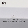 1,01 CT E VVS2 CVD im Labor gezüchteter Diamant für kundenspezifischen Schmuck – Messigems LG607342291 