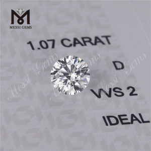 IDEAL Synthetic 1,07 ct VVS pro Karat, großer, im Labor gezüchteter D-HPHT-CVD-Diamant