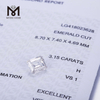 hpht lab erstellte Diamanten 3,15 Karat H VSI1 EX weiß EMERALD CUT hpht