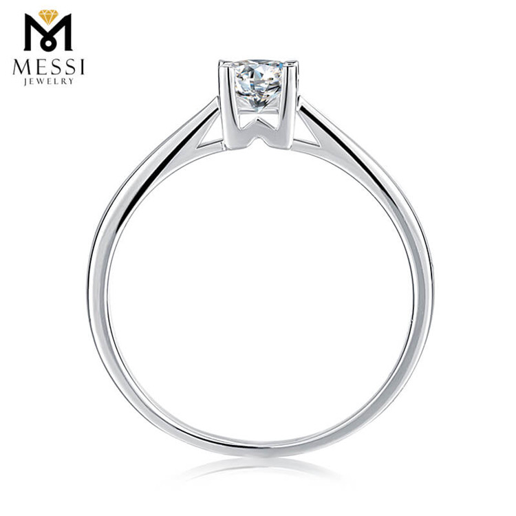 Ausgefallenes Design 925 Sterling Silber Ring hohler Frauenring 1 Karat Moissanite Ring