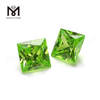 Farbe Zirkonia apfelgrüne quadratische Form CZ-Steine ​​mit günstigen Preis