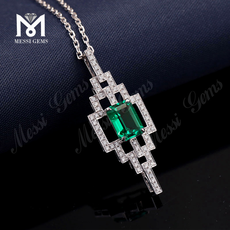 Emerald Real Gold Halskette für Frauen