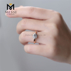 1 Karat Moissanite-Roségold-Ring Barfassung Moissanite-Eheringe