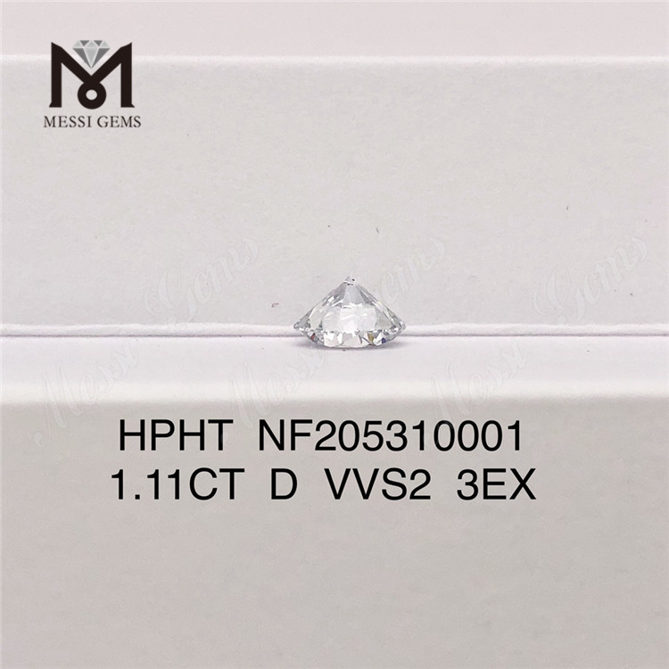 Schneller Versand: 1,11 Karat RD-Schliff VVS2 HPHT 3EX loser synthetischer, im Labor gezüchteter Diamant