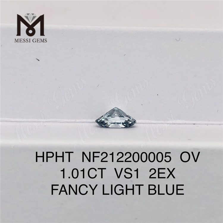 NF212200005 OV 1,01 CT VS1 2EX FANCY LIGHT BLUE Labordiamanten HPHT