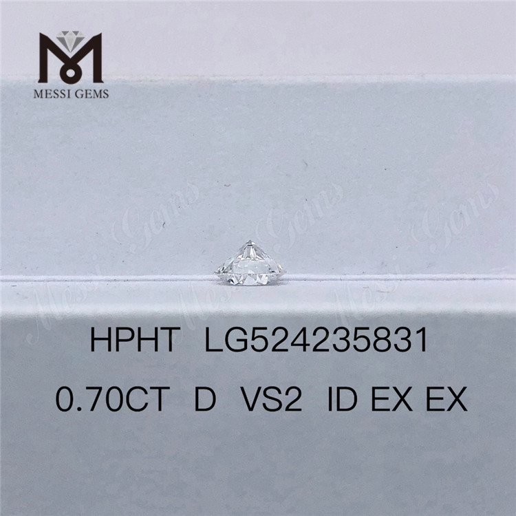 0,7 CT HPHT künstlich hergestellter Diamant D VS2 ID EX EX Labordiamanten 