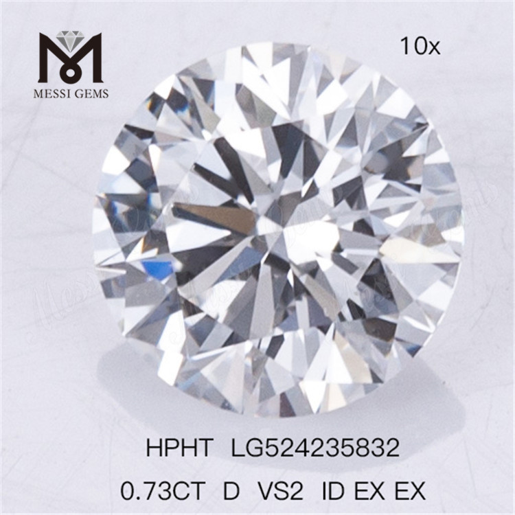 0,73 CT D VS2 ID EX EX HPHT Künstlicher Diamant zum Fabrikpreis