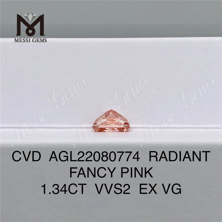 1,34 KT FANCY PINK VVS2 EX VG RADIANT Labordiamant CVD AGL22080774