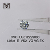 1,06 ct E-CVD-Diamanten im Großhandel vs. Hersteller von EX-runden, im Labor gezüchteten Diamanten