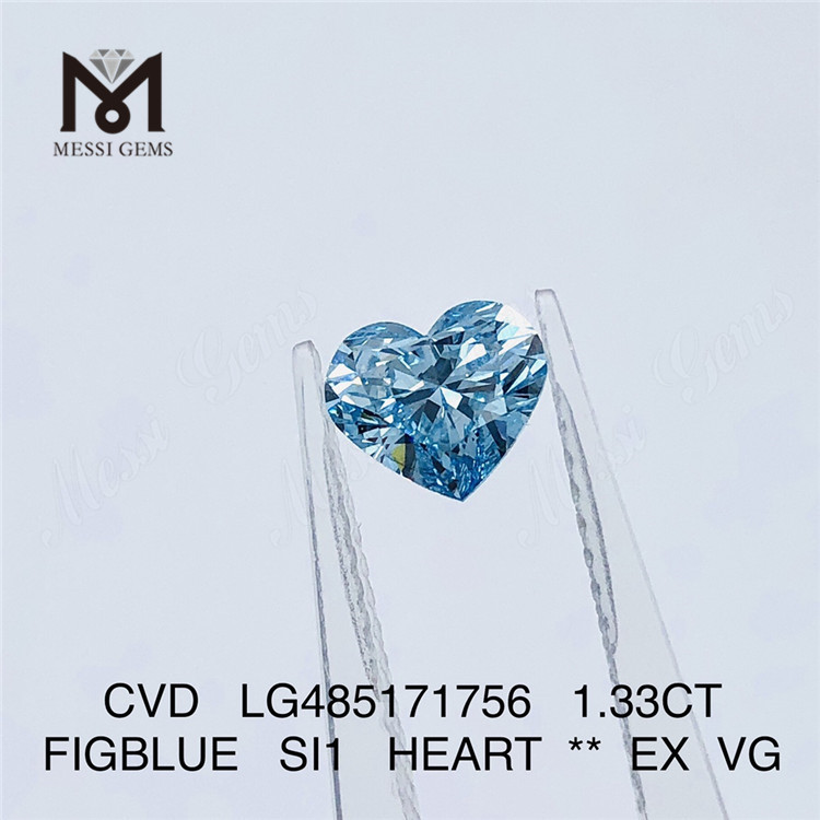 1,33 CT FIGBLUE SI1 HEART Labordiamantlieferanten CVD LG485171756