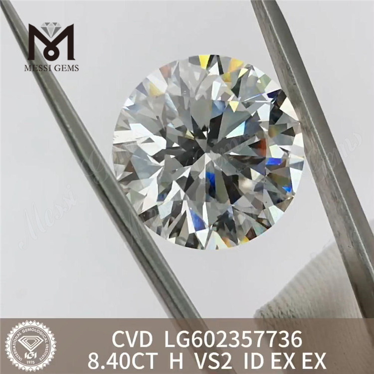 8,40 CT H VS2 ID EX EX Cvd synthetischer Diamant LG602357736 Sparen Sie bei Sparkle丨Messigems