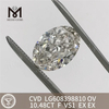 10,48 CT OV F VS1 im Labor gezüchtete Diamanten, lose Steine丨Messigems LG608398810 