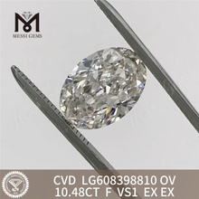 10,48 CT OV F VS1 im Labor gezüchtete Diamanten, lose Steine丨Messigems LG608398810 
