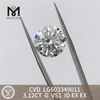 3,12 CT G VS1 ID 3 ct CVD-gewachsener Diamant LG603349011 Optische Exzellenz丨Messigems 