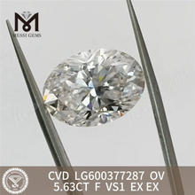 5,63 CT F VS1 Oval IGI Kaufen Sie im Labor hergestellte Diamanten online, Brillanz jenseits aller Vorstellungskraft丨Messigems LG600377287